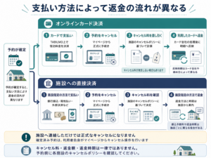 支払い方法とキャンセル・返金の関係