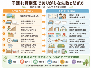 子連れ貸別荘でありがちな失敗と予約前の防ぎ方