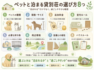 ペットと泊まる貸別荘の選び方8つ