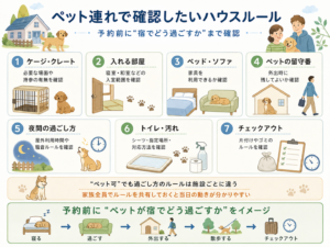ペット連れで予約前に確認したいハウスルール