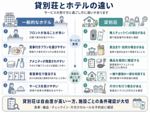 貸別荘とホテルの違い