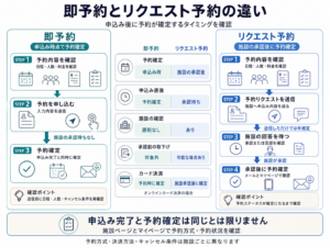 即予約とリクエスト予約の違い