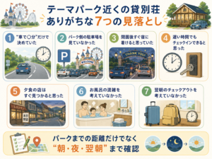 テーマパークに近い貸別荘でありがちな7つの見落とし